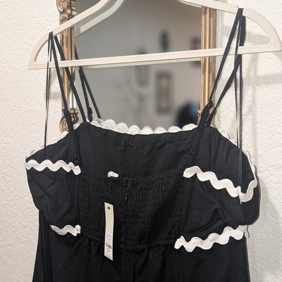 Francesca's Black/White Trim Maxi Dress - Picture 7 of 10